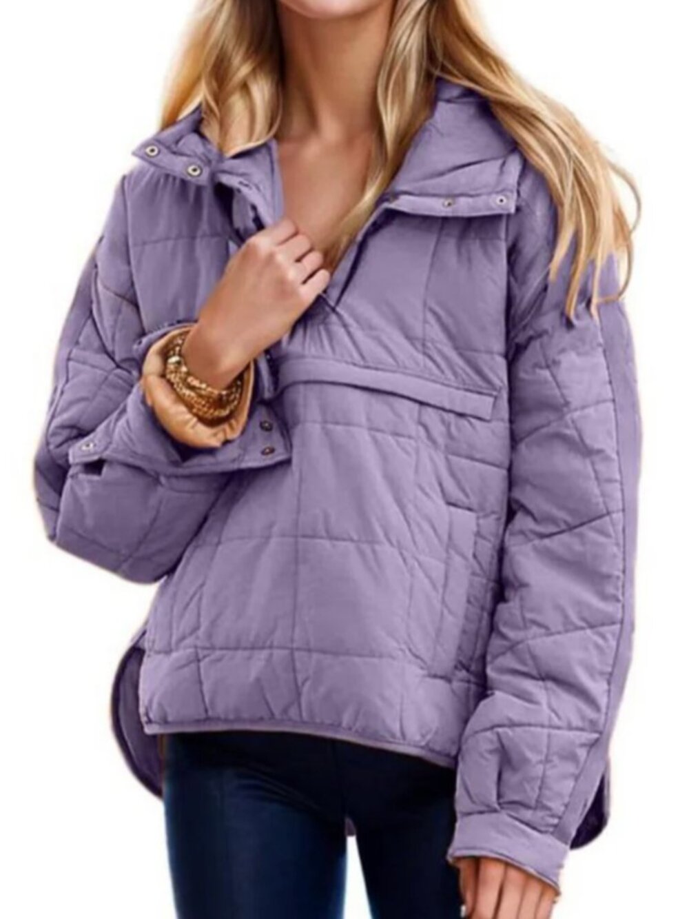 Amazon Lavender Purple Puffer Jacket